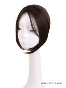 10 Inch Synthetic Fiber Women's Hair Wig, Bangs, Natural Fluffy And Lightweight, Perfect For Covering White Hair And Sparse Bangs, Hair Accessory, Halloween - Multicolor - View 9