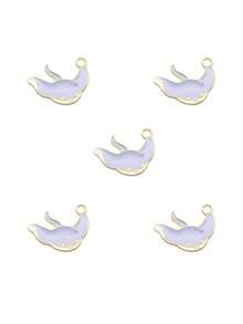 10/20pcs Ocean Series Cute Dolphin Alloy Oil Drop Pendant DIY Earring Necklace Accessories - Multicolor - View 3