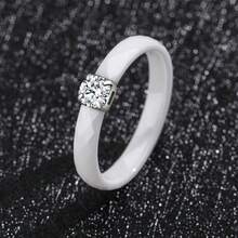 Pinannie 3mm Colorful Enamel Rings For Women, Cubic Zirconia Stainless Steel Ring Engagement Promise Wedding Band Stackable Jewelry Gift For Her US Size 5-12 - Faceted - View 73