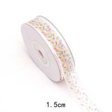 Birthday Ribbon Tulle Tape Round Polka Dot Rainbow Happy Birthday Children Cake Packaging Gift Box Ribbon (Length: 25 Yards, Width: 1.5 Cm) - Ribbon - View 8