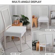 1pc Non-Slip Chair Cover, Soft Plaid Pattern, Elastic Chair Cover, Suitable For Office And Home Chairs, Desks, Beautiful High Elastic Soft, Can Replace Old Surface, Protect Chairs, Home Aesthetics - Multicolor - View 7