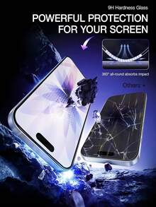 2片裝全螢幕HD鋼化玻璃螢幕保護貼，相容 iPhone 18 Pro/18 Pro Max/17 Pro Max/17 Pro/17 Air/17、16 Pro Max/16 Pro/16 Plus/16、15/15 Plus/15 Pro/15 Pro Max、14/14 Plus/14 Pro/14 Pro Max、13/13 Mini/13 Pro/13 Pro Max、12/12 Mini/12 Pro/12 Pro Max、11/11 Pro/11 Pro Max、X/XS/XS Max、8/8 Plus/7/7 Plus 系列 - 無色 - 查看 4