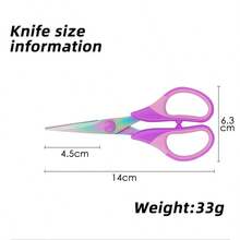 Household Sewing Scissors Sewing Combination Scissors Multi-Function Craft Scissors Office Scissors Stainless Steel Titanium Plated Colorful Scissors Hardened Sharp Blade Effort-Saving Design - Multicolor - View 4