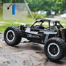 1/16 Scale RC Monster Truck, Max Speed 20km/H, Multi-Terrain Applicable, With LED Lights And Rechargeable Battery, Suitable For Children 3 Years And Above As Christmas Gift, Birthday Gift - Multicolor - View 11