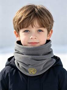 Fleece Neck Warmer Scarf Head Cover 2-In-1 For Autumn/Winter - Multicolor - View 2