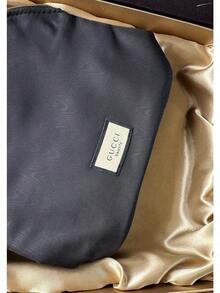 耐污大容量尼龍內裡化妝包，經典布標，日常通勤與約會彩妝禮盒 GUCCI-GIFT-84 - 黑色 - 查看 3