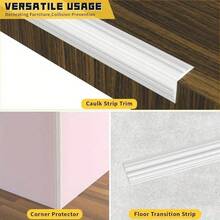 1pc 4cm Flexible Self-Adhesive Decorative Strip, Flexible Self-Adhesive Corner Guard Decor, Multi-Purpose Decorative Strip - Easy Installation, Cuttable, Easy To Clean - Suitable For Doors, Windows, Wall Corners And Picture Frames - A - View 8