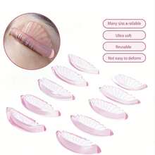 5 Pairs Eyelash Lift Pads, Shell-Shaped Jelly Silicone Eyelash Curl Pads, Eyelash Lift Pads - Multicolor - View 2