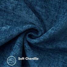 1件/2件 藍色（不含枕芯）3D紋理抱枕套，現代農舍風舒適雪尼爾復古圖案靠墊套，適用於日常臥室、餐廳、床、沙發、汽車，裝飾枕套，四季通用 - 藍色 - 查看 5