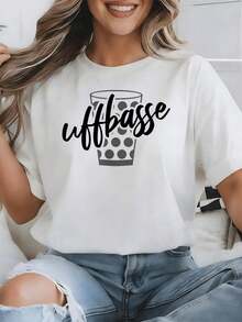 T-shirt Palzer Uffbasse Pfalz International Print, stile Y2K, oversize, unisex, per uomo e donna, stile retrò anni 2000, streetwear, vestibilità ampia con stampa grafica. - Indietro - Visualizzare 10