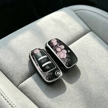 1 Stück Stück Autoschlüsselhülle - moderner Muster, geeignet für Audi A3 8P, A6 C6, Q3 8U, A1 8X, Q7 4L, TT 8J, R8 42. Fortschrittliche Soft-Touch-Oberfläche, blockiert kein Signal, Unisex. - Audi 3-Tasten-Modell CA - Übersicht 9