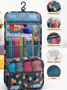 58pcs/130pcs Crochet Knitting Set, DIY Crochet Knitting Beginner Tool Kit, Includes Portable Storage Bag, Crochet Tools And Yarn - Suitable For Beginners, Can Crochet Pet Clothes, Socks, Gloves, Scarves, Hats, Flowers, Bags, Pockets, Gifts, Decorative Accessories (Random Color Yarn And Crochet Hooks) - Multicolor - View 11