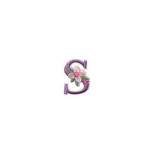 1/26pcs Computer Embroidered Floral Multi-Color English Letter A-Z Badge Patch, Clothing Accessory Decorative Patch With Back Adhesive Embroidery Fabric - Multicolor - View 28