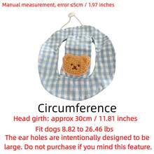 BVEOYPET Cute Bear Ear Pet Bucket Hat, With Ear Holes Design, Adjustable Chin Strap, Sun Protection, Breathable & Comfortable, Suitable For Dogs & Cats Outdoor Use - Multicolor - View 2
