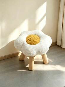 Squishies 柔軟凳子 可拆卸可水洗 房間裝飾 臥室裝飾 節日必備 鞋凳 腳凳 花盆桌 適合可愛舒適風格房間 - 白色 - 查看 9