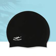 Topi Renang Silikon Unisex, Topi Renang Tahan Air Elastis untuk Rambut Panjang, Cocok untuk Dewasa - MultiWarna - View 3