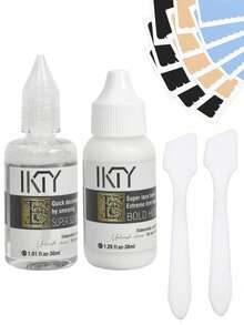 Kit Perekat dan Penghapus Wig Renda, Termasuk Pita dan Aplikator - Lem Renda Tak Terlihat Cepat Kering, Tahan Lama dan Aman, Cocok untuk Wig Depan, Ekstensi Rambut, Pembentukan Garis Rambut, dan Pemasangan Wig - Hilangkan lemnya - View 2