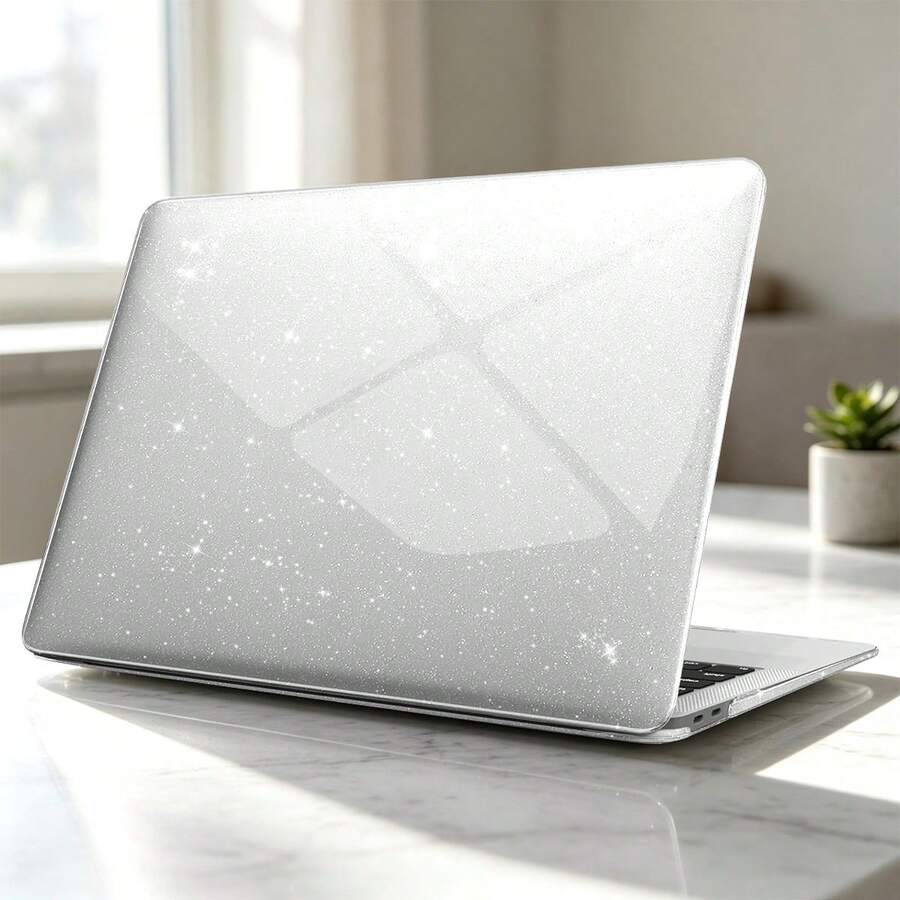星空亮片透明硬殼筆電保護殼,超薄防震保護套,適用於 MacBook Air 13.3" (A1932/A2179/A2337, 2018-2020 發行版),防刮閃亮筆記本電腦殼,適合女性、學校與辦公室使用 - 查看 1