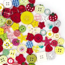 11/22/33/44/55/66/77/88Pcs Mixed Shape Resin Sewing Buttons In Box, Fruit And Heart Shaped Sewing Buttons, Star Butterfly Flower Mixed Shapes, Suitable For Sweater Cardigan Handmade Decoration - Multicolor - View 4