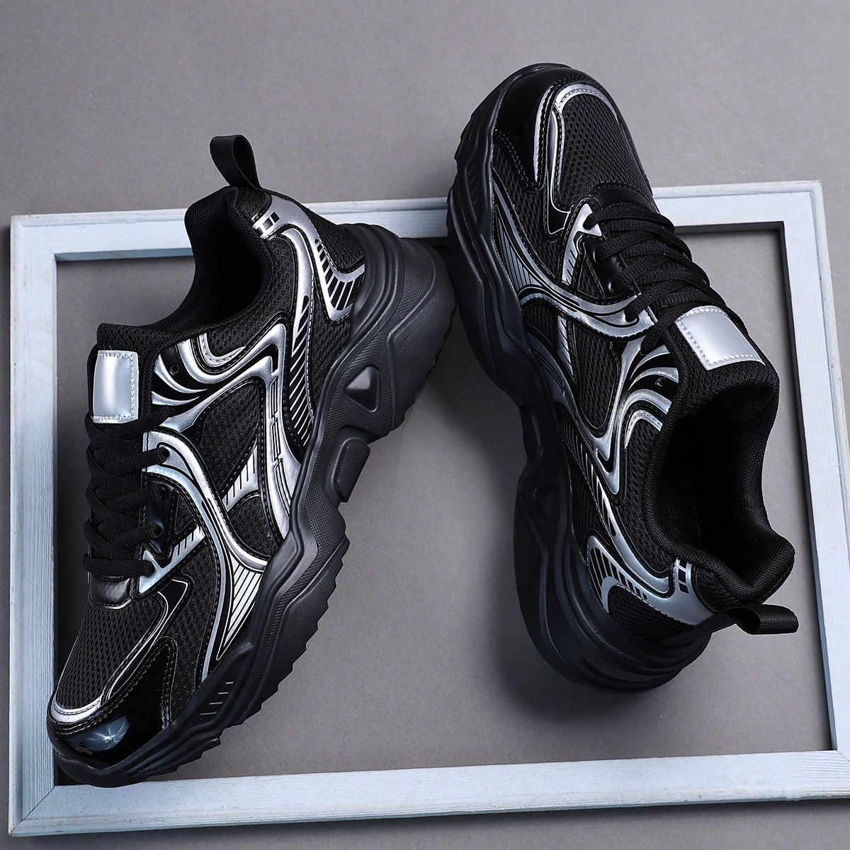 Men's Sports Shoes Casual Sneakers, Lace Up Soft Sole Flat Comfortable Academy Sports Shoes For Men, Lightweight Low-Top Daily Shoes