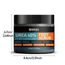 Sugar Scrub Foot Exfoliating Cream, Moisturizing Dead Skin & Callus Removal, Foot Care Lotion For Cracked Heels - Tasteless - View 2