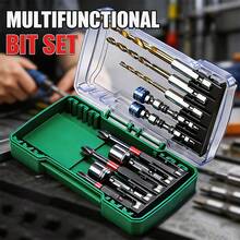 10pcs/Set Bit Set Impact Resistant Impact Bit Set Hex Shank S2 Steel Set Magnetic Power Tool Bit Home Repair - 10-piece Set - View 10