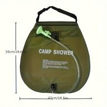 1pc 5.28 Gallon Portable Camping Shower Bag - Durable Outdoor Shower With Adjustable Hose, Lightweight And Easy To Store, Perfect For Camping, Beach, RV And Backyard Use, Enjoy Shower Anytime, Camping Shower | Adjustable Hose Shower | Durable PVC Material, Camping Shower Bag - Random - View 4