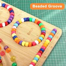HAVORNYX Bamboo Bead Boards For Jewelry Making, Bracelet Making Board With Beading Needle, Bead Tray For Jewelry Making For Necklaces &Amp; Bracelet - White - View 4