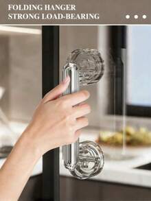 Suction Cup Door Handle For Bathroom, Shower, Sliding Glass Door, Refrigerator, Cabinet, Toilet Lid, Grab Bar - Multicolor - View 2