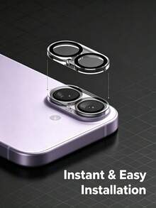 2片裝相機鏡頭玻璃保護膜 [多層保護] 相容 iPhone 17 Pro Max/17 Pro/17 Air/17、16 Pro Max/16 Pro/16 Plus/16、15 Pro Max/15 Pro/15 Plus/15、14 Pro Max/14 Pro/14 Plus/14、13 Pro Max/13 Pro/13/13 Mini、12 Pro Max/12 Pro/12/12 Mini、11 Pro Max/11 Pro/11 系列，相機鏡頭保護蓋，鋼化玻璃，夜間拍攝防眩光，3D 立體，相機保護 - 無色 - 查看 4