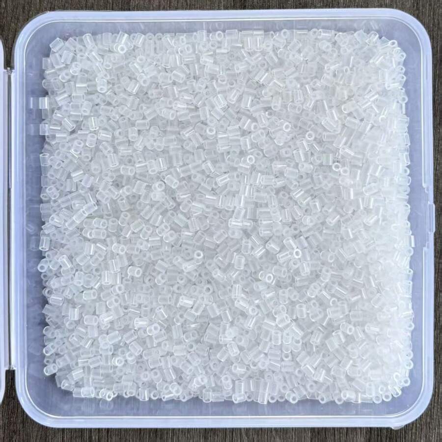 1000顆/包 2.6mm迷你熔珠 像素藝術熨燙珠 彩色 Perler 珠子 趣味熔珠拼圖 手作 DIY 3D 拼圖玩具 - 杏色 - 查看 1