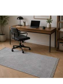 Modern Ivory Area Rug For Living Room | Soft Minimalist Contemporary Carpet Made In Turkey - Beige - View 1