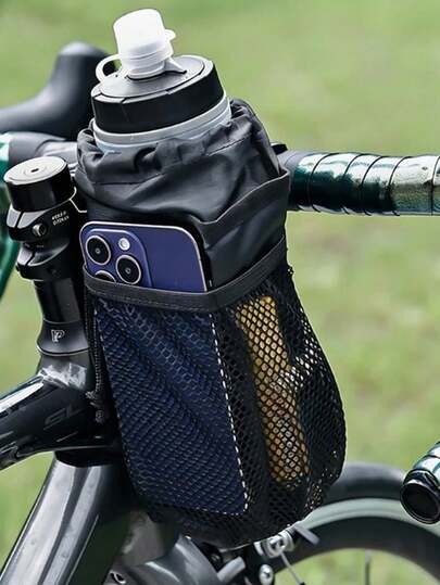 Portable Bioyce Water Bottle Bag, Waterproof & Warm Cycling Phone Bag, Multi-Function Mountain Bike Handlebar Storage Bag