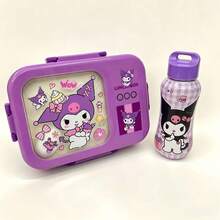 1個 Sanrio Hello Kitty & Friends 粉色便當盒套組 - 防漏、長方形、耐用塑料分格午餐盒，手洗，適用於工作、學校和旅行。便當收納盒 | 卡通主題便當盒 | 易於清潔的材質 - 彩色 - 查看 22