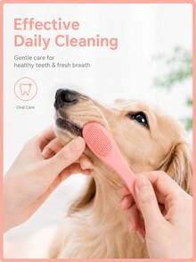Black Striped Silicone Pet Grooming Brush, Cat And Dog Universal Comb - Multicolor - View 3