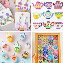 144 Colors 2.6mm Mini High-Quality Fuse Beads Set With Upgraded Tool Kit, Includes Templates And Tools, Suitable For Home DIY Pixel Art, Handmade Beading Set, Perfect For Creative Art Projects And Home Decor, Valentine's Day Gift - Multicolor - View 8