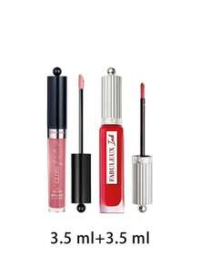 Bourjois [Bundle] Gloss Fabulous Moisturizing Lip Gloss 07 Standing Rose'vation 3.5 Ml + Fabuleux Ink Moisturizing Liquid Lipstick 04 Cherry Cute 3.5 Ml - 07 Standing Rose'vation+04 Cherry Cute - View 2