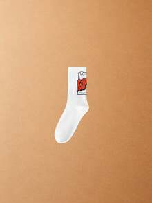 1/3/5 Pairs Men's Mid-Calf Socks, Boys' Sweat-Absorbing Odor-Resistant Sports Basketball Socks, Long Running Socks, All-Season Versatile, Soft Breathable, Skin-Friendly Comfortable, High Elasticity Moisture-Wicking, Durable And Non-Constricting; Suitable For Daily Commute, Casual Wear, Basketball, Cycling, Hiking, Running And Other Sports, Sports Socks, Fitness Training Socks. - Multicolor - View 16