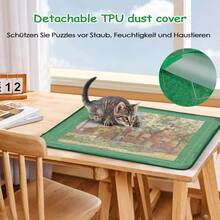 NEW Jigsaw Puzzle Board 1000 Pieces, 32"X22" Storage With 6 Sorting Trays And Cover UK - C - View 11