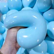 New Hachime 10cm Extra Large Fluid Cheese Ball Stress Relief Large Fluid Ball Daifuku Squeeze Music Ball Large Slow Rebound Muddy Daifuku Surprise Gift Birthday Gift Easter Gift Adult Gift - Multicolor - View 2