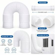 150/200CM Flexible Air Conditioner Exhaust Hose Retractable Portable AC Vent Duct Pipe For Mobile Air Conditioning Home Ventilation - Multicolor - View 10