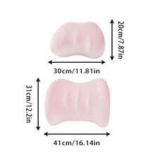 1pc Car Headrest Pillow, Memory Foam Lumbar Support Cushion For Car Seat, Neck Pillow And Back Support For Driving - A - View 12
