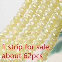 1顆 5*8mm 刻面玻璃輪珠，彩色電鍍 AB，DIY 手工珠飾配件，適用於手機鍊、手工串珠項鍊、手鍊、耳環、包包、編織鞋與服飾 - 5*8mm車輪珠 - 查看 49
