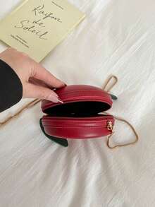 Niche Design Women's 2026 New Ins Versatile Chain Crossbody Bag Fashionable Super Popular Mini Apple Bag - Red - View 8