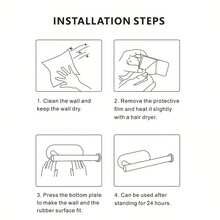 2件裝多功能省空間衛生紙架，免鑽孔易安裝壁掛式收納架，時尚黑粉配色，浴室收納架兼衛生紙架，浴室配件，學校用品，居家裝飾衛生紙架，秋季裝飾 - 多色A - 查看 10