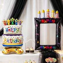 Black Photo Frame + Standing Star Cake