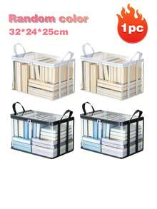 Portable Transparent PVC Storage Bag, Multi-Functional Organizer With Backpack Strap, Zipper And Handle, Durable Rectangular Large Capacity Storage Bag, Suitable For Clothes, Books, Toys And More,Back To School - Multicolor - View 12