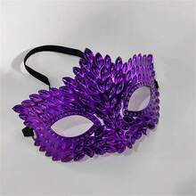 Halloween Party Eye Mask, Vintage Hot-Rhinestone Evening Mask, Sexy Half-Face Masquerade Party Mask - A - View 7