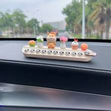Biển số điện thoại đỗ xe tạm thời hình cung hoàng đạo cho ô tô, trang trí nội thất xe hơi sáng tạo hình hoa dễ thương kèm hương thơm - Nhiều kiểu dáng - Xem 12