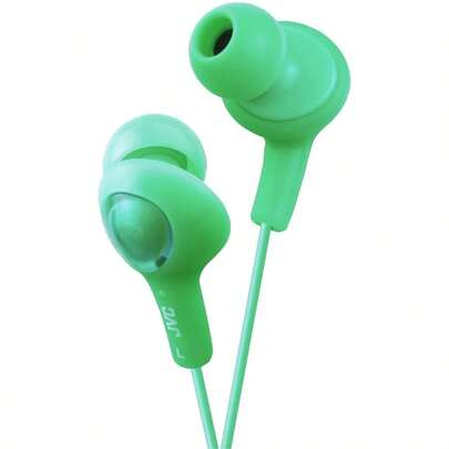 JVC HAFX5G Gumy Plus Inner-Ear Earbuds (Green)